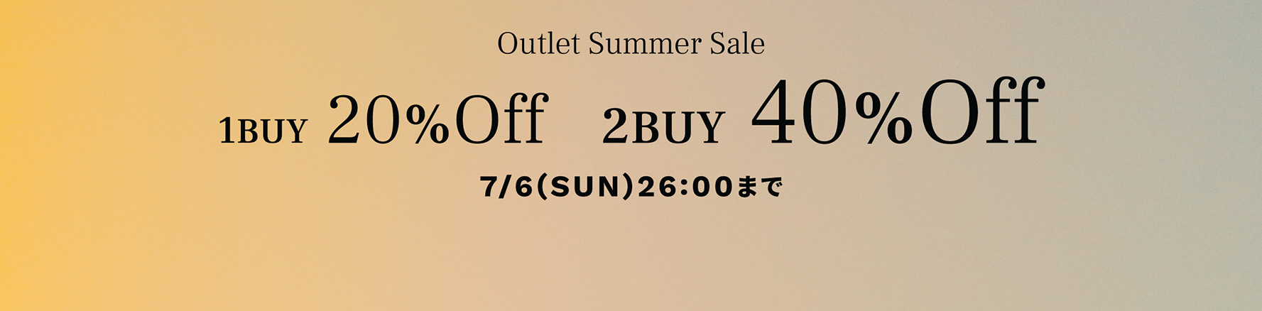 Outlet Summer Sale